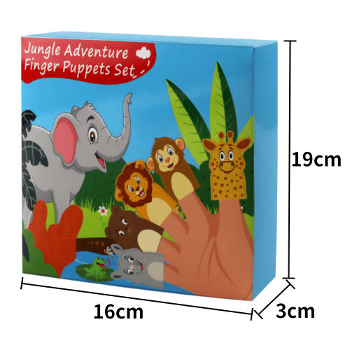 Fnger Puppets Set Jungle